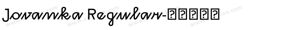 Jovanka Regular字体转换